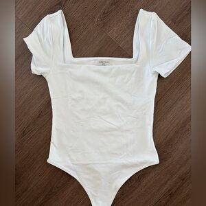 Aritzia White Contour Bodysuit